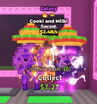 cooki and milki جالاكسي + تطويرتين يعطي 2,7 مليار بالثانيه