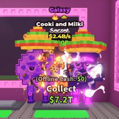 cooki and milki جالاكسي + تطويرتين يعطي 2,7 مليار بالثانيه